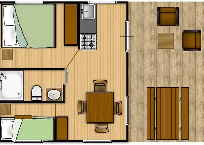 Lüks kamp alanı Fisherman's Glamping Village 4*